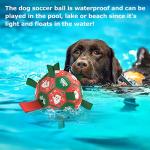 Christmas Dog Soccer Balls with Straps - 6 Inch