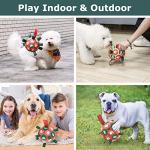 Christmas Dog Soccer Balls with Straps - 6 Inch