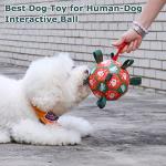 Christmas Dog Soccer Balls with Straps - 6 Inch