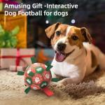 Christmas Dog Soccer Balls with Straps - 6 Inch