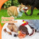 Thanksgiving Chicken Squeaky Toy for Large Dogs