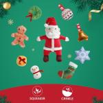 Nocciola Hide and Seek Santa Dog Toy Set