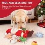 Nocciola Hide and Seek Santa Dog Toy Set