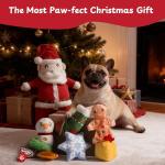 Nocciola Hide and Seek Santa Dog Toy Set