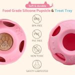 Interactive Frozen Treat Tray for Dogs (Pink)