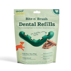 WOOF Dog Toothbrush Toy Bite n' Brush Refills