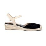 DREAM PAIRS Black Platform Ankle Strap Wedge Sandals