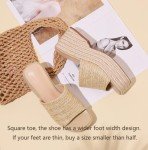 Stylish Women's Platform Espadrille Wedge Sandals