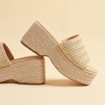 Stylish Women's Platform Espadrille Wedge Sandals