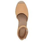 Naturalizer Wren Yellow Canvas Wedge Sandals for Women