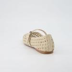 Cushionaire Weston Women's Woven Ballet Flats - Wheat