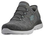 Skechers Women's Memory Foam Slip-On Sneakers - Grey Mint