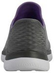 Skechers Women's Memory Foam Slip-On Sneakers - Grey Mint