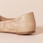 Beige Women's Slip-On Ballet Flats, Size 8.5