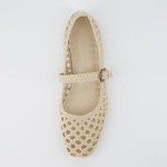 Cushionaire Weston Women's Woven Ballet Flats - Wheat