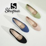 Stylish Black Round Toe Ballerina Flats for Women