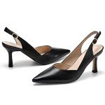 Rilista Women's Slingback Kitten Heels for Parties