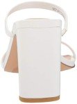 Avery Square Toe White High Heeled Sandal 8.5