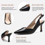 Rilista Women's Slingback Kitten Heels for Parties