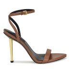 Nine West Reina3 Heeled Sandal in Dark Pecan