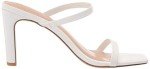 Avery Square Toe White High Heeled Sandal 8.5