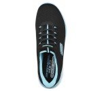 Skechers Women's Summits Sneakers, Black/Turquoise, Size 8.5