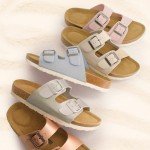 CUSHIONAIRE Women's Cork Footbed Double Buckle Sandals