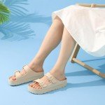 Goosecret Women's Comfortable Adjustable Platform Sandals