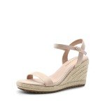 DREAM PAIRS Women's Wedge Sandals - Nude