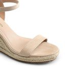 DREAM PAIRS Women's Wedge Sandals - Nude