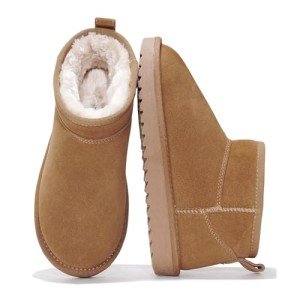 Water-Resistant Suede Ankle Boots with Memory Foam
