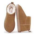Water-Resistant Suede Ankle Boots with Memory Foam