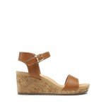 Open Toe Buckle Ankle Strap Wedge Sandals