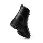 DREAM PAIRS Black Lace-Up Platform Combat Boots