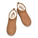 Water-Resistant Suede Ankle Boots with Memory Foam