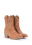 Women's Ankle Cowboy Boots - Classic Western Style