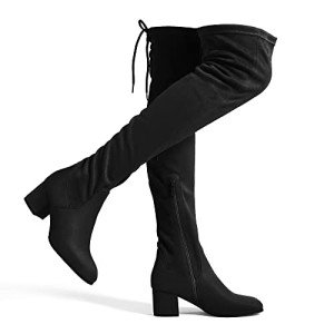 Laurence Over The Knee Thigh High Chunky Heels