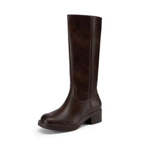 DREAM PAIRS Women's Chunky Platform Knee High Boots