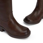 DREAM PAIRS Women's Chunky Platform Knee High Boots