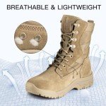 Lightweight 8" Women’s Tactical Combat Boots
