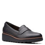 Clarks Women's Black Soft Penny Loafer, Size 7