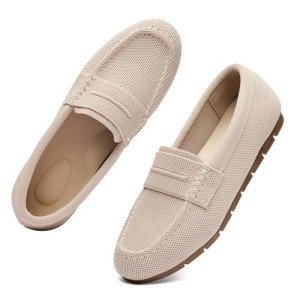 Women's Vespiero Comfortable Slip-On Loafers in Nude