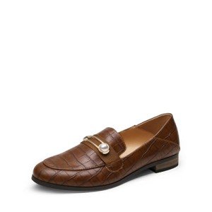 Women's DREAM PAIRS Comfortable Slip-On Loafers - Tan
