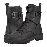 GUESS Women's Orana Black Combat Boots, Size 9.5