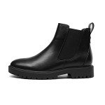 Stylish Low Heel Black Chelsea Ankle Boots