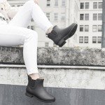 Chooka Women's Black Waterproof Plush Chelsea Booties