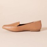 Amazon Essentials Women's Camel Faux Leather Loafers