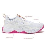 Reebok Women's NFX Trainer Sneakers - White/Pink