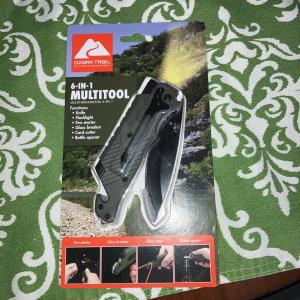 Ozark Trail 6-In-1 Multitool, Knife with Light, Model 5335