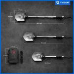 Tyger Heavy-Duty Folding Shovel with 16 Tools